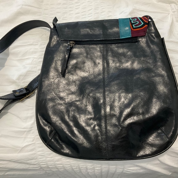 Columbian black leather crossbody - Picture 9 of 9